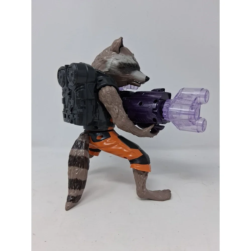 Marvel Guardians of the Galaxy Rocket Raccoon Talks and Moves Works Great. V